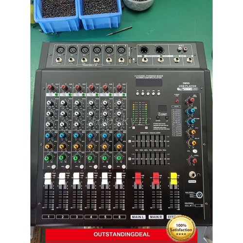 Mixer audio 6ch 2x250w - 2x250w, console