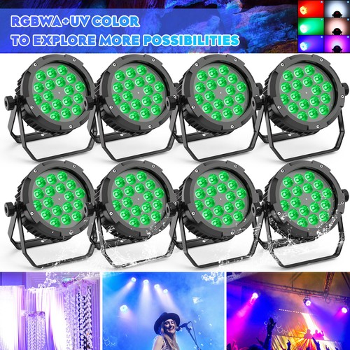 Led rgbw par - dmx, 6in1